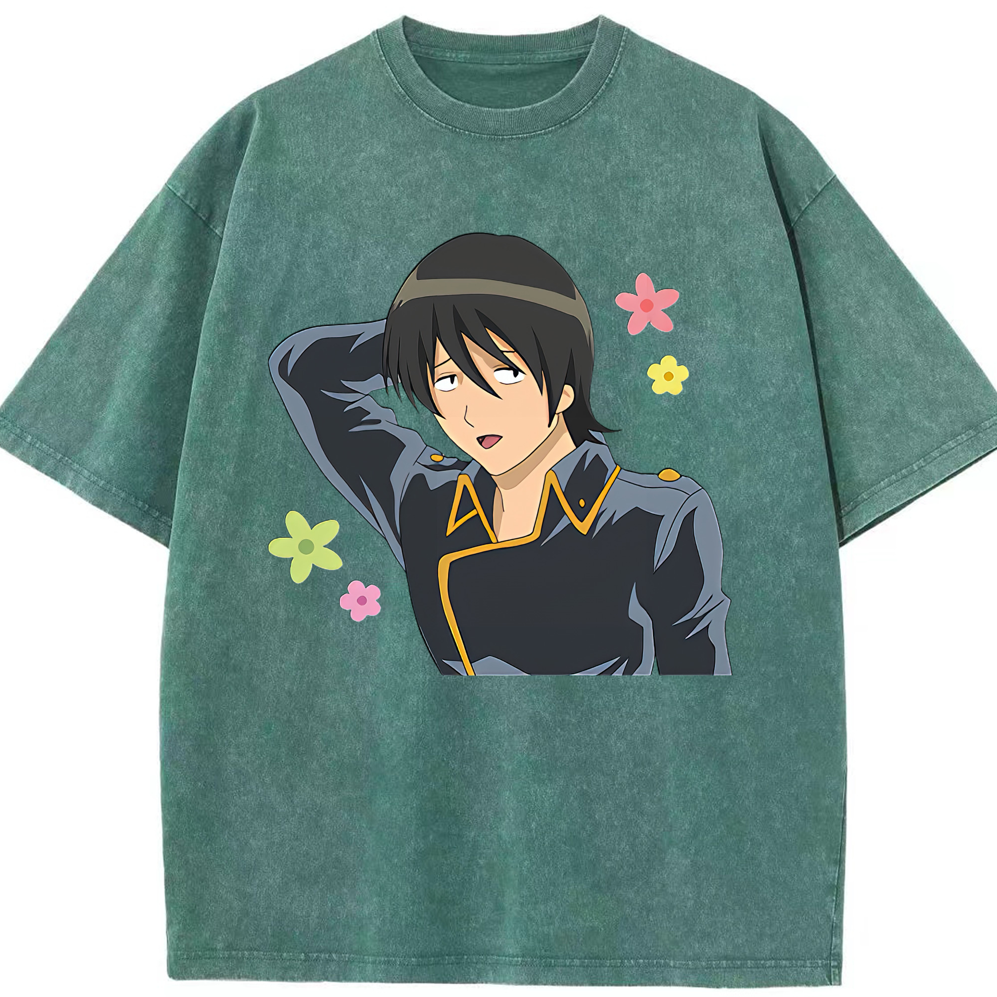 （画像用） ぎんたま 坂田銀時（さかたぎんとき） 神楽 志村新八（しむら しんぱち） GINTAMA Sakata Gintoki Kagura Shimura Shinpachi 綿100% ヴィンテージ風 半袖Tシャツ（フロントプリント）